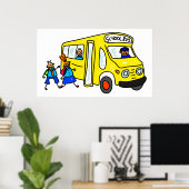 Schoolbus Poster (Thuiskantoor)
