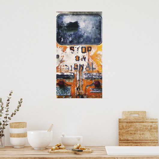  schoolbus poster (Keuken)