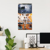 schoolbus poster (Thuiskantoor)