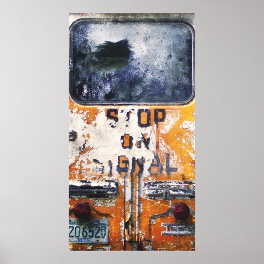 schoolbus poster (Voorkant)