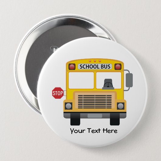  schoolbus ronde button 4,0 cm (Voorkant /achterkant)
