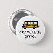 Schoolbus Ronde Button 5,7 Cm (Voorkant /achterkant)