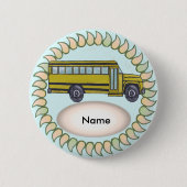 Schoolbus Ronde Button 5,7 Cm (Voorkant)