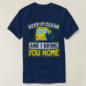 Schoolbus Shirt Schoon je thuis cadeau 1 (Design voorkant)