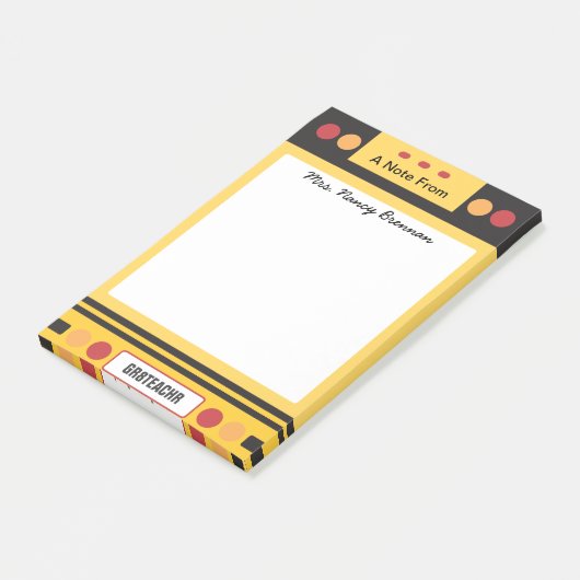 Schoolbus — Speciaal leraar Post-it® Notes (Schuin)