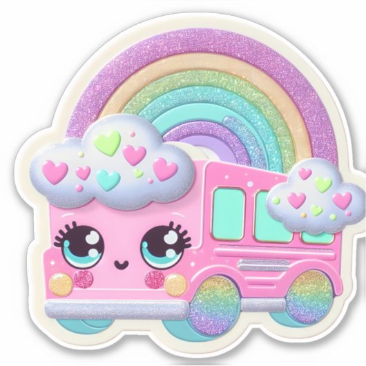 Schoolbus Sticker (Voorkant)