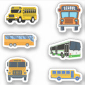 Schoolbus Stickers (Voorkant)