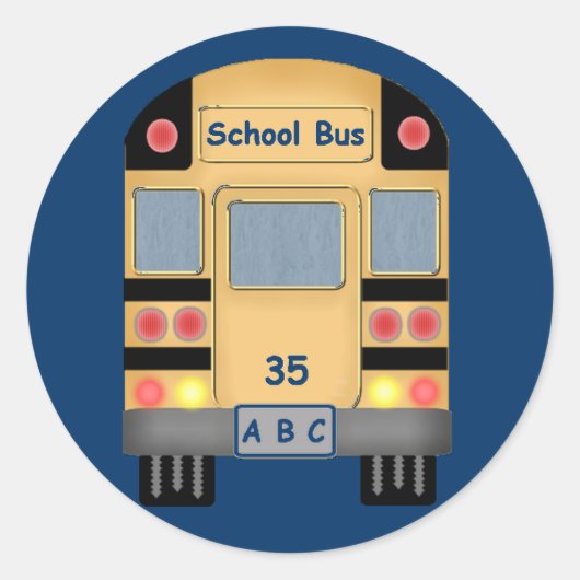 Schoolbus Stickers (Voorkant)