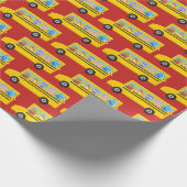 Schoolbus-stutdierentuin | Kies een kleur Cadeaupapier (Hoek)