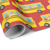 Schoolbus-stutdierentuin | Kies een kleur Cadeaupapier (Rol Hoek)