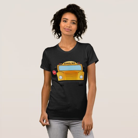 schoolbus t-shirt (Voorkant volledig)