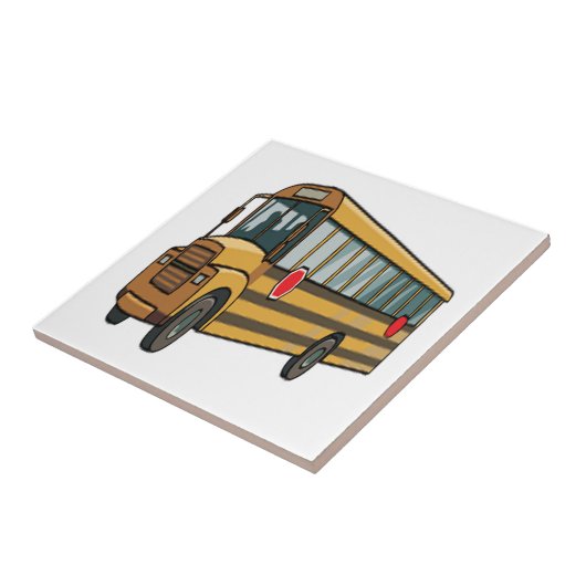 Schoolbus Tegeltje (Zijkant)