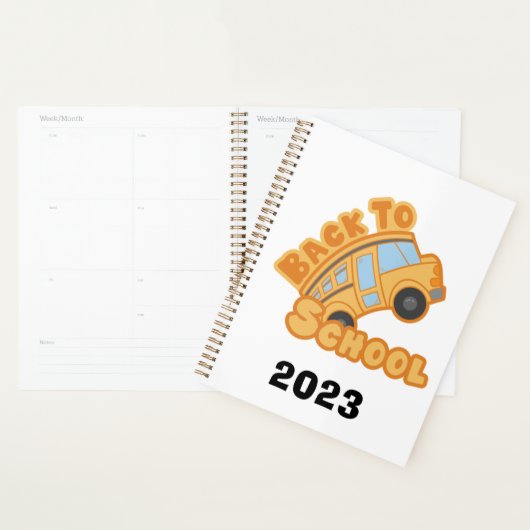 Schoolbus Terug naar School Design 2023 Planner (Display)