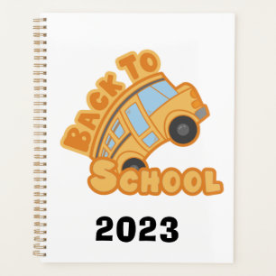 Schoolbus Terug naar School Design 2023 Planner
