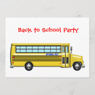 Schoolbus Terug naar schoolfeest Kaart