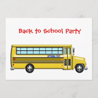 Schoolbus Terug naar schoolfeest Kaart