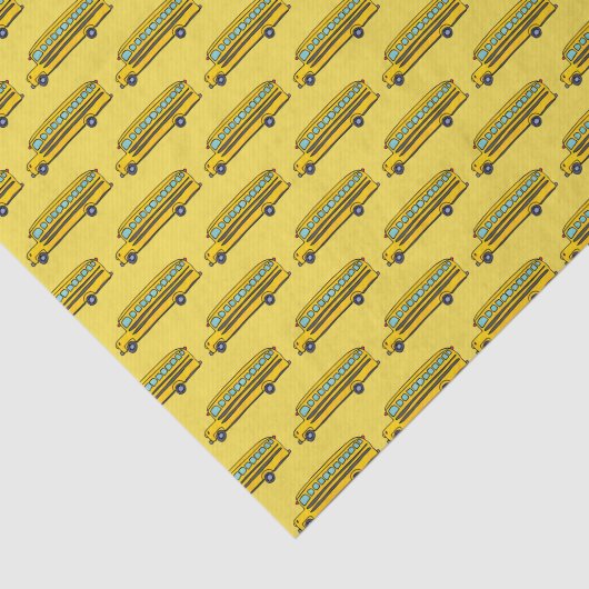 Schoolbus Tissuepapier (Detail)