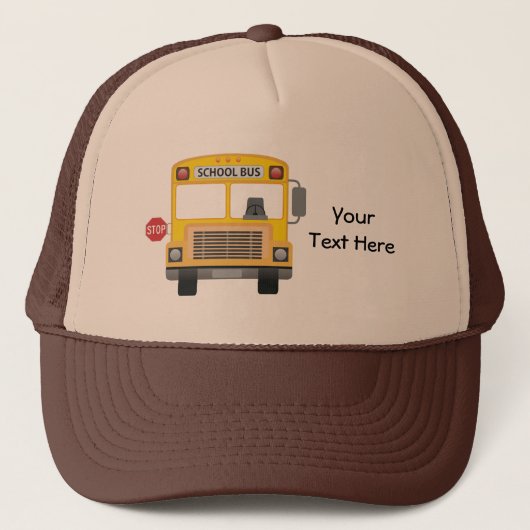 schoolbus trucker pet (Voorkant)