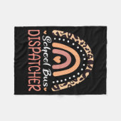 Schoolbus Verzender Luipaard Regenboog Fleece Deken (Voorkant (Horizontaal))
