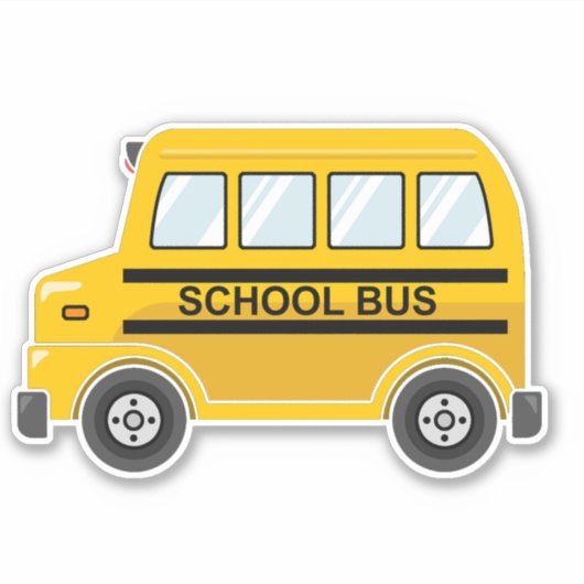Schoolbus Vinyl Stickers (Voorkant)