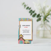 Schoolbus Visitekaartje (Staand voorkant)