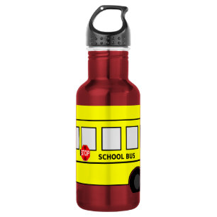 Schoolbus Waterfles