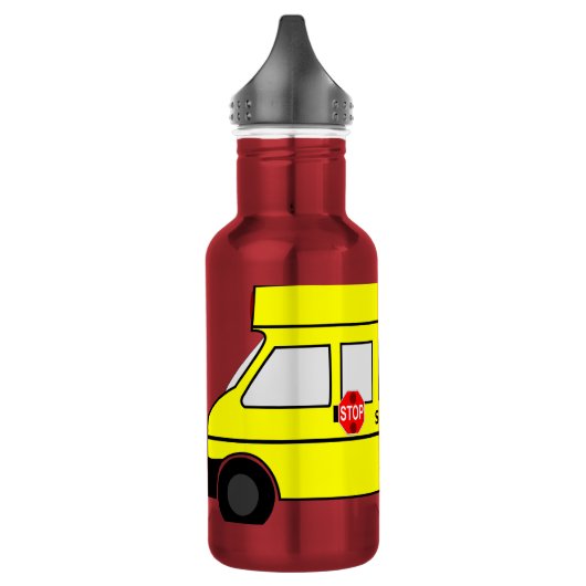 Schoolbus Waterfles (Links)