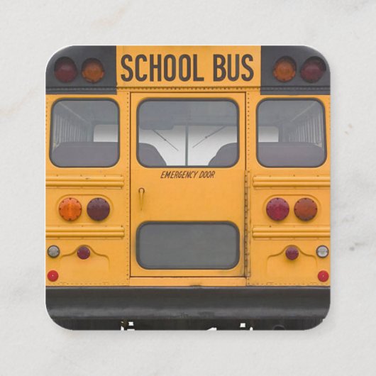 schoolbusbedrijf visitekaartje (Achterkant)