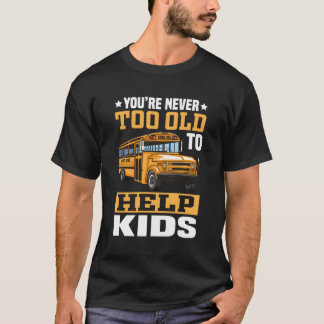 Schoolbusbegeleider voor een schoolbusmonitor t-shirt