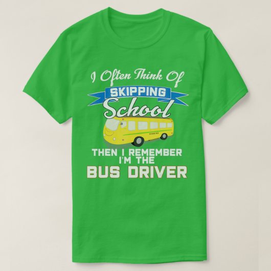 Schoolbusbestuurder T-shirt (Design voorkant)