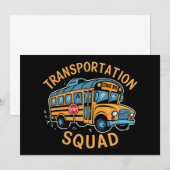 Schoolbusbestuurder Vervoerteam Aankondiging (Voorkant / Achterkant)