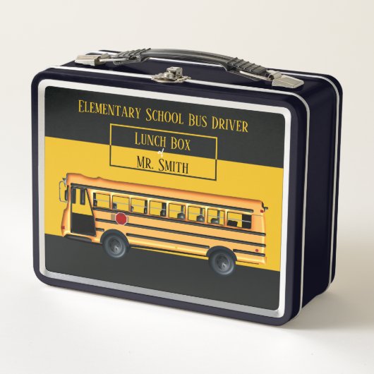 Schoolbusbestuurdersmetaal draagtas (Voorkant)