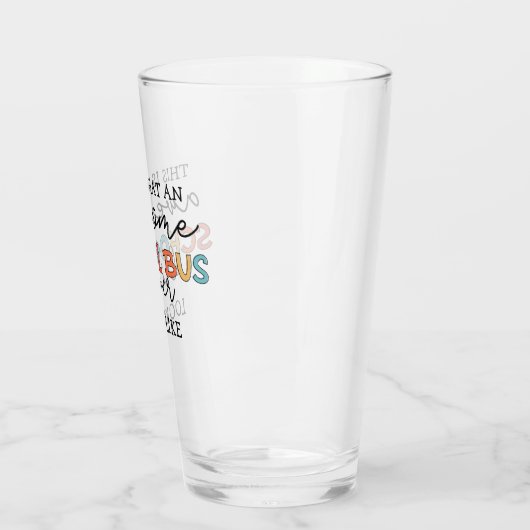 Schoolbusbestuurderswaardering Funny Gift Glas (Links)