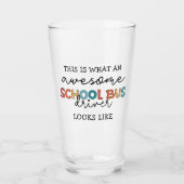 Schoolbusbestuurderswaardering Funny Gift Glas (Voorkant)