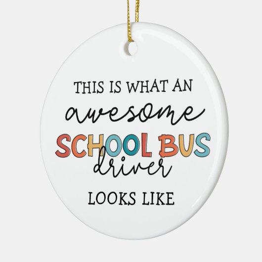 Schoolbusbestuurderswaardering Funny Gift Keramisch Ornament (Links)