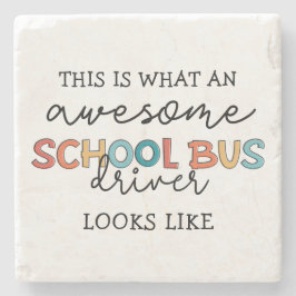 Schoolbusbestuurderswaardering Funny Gift Stenen Onderzetter