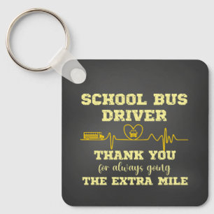 Schoolbusbestuurderswaardering Sleutelhanger