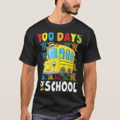 Schoolbuschauffeur 100 dagen schoolkleding t-shirt (Voorkant)
