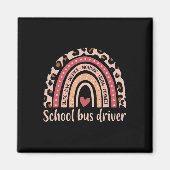 Schoolbuschauffeur 100e dag van schoolbuschauffeur magneet (Voorkant)