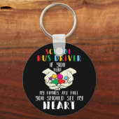 Schoolbuschauffeur als je denkt dat mijn handen vo sleutelhanger (Voorkant)