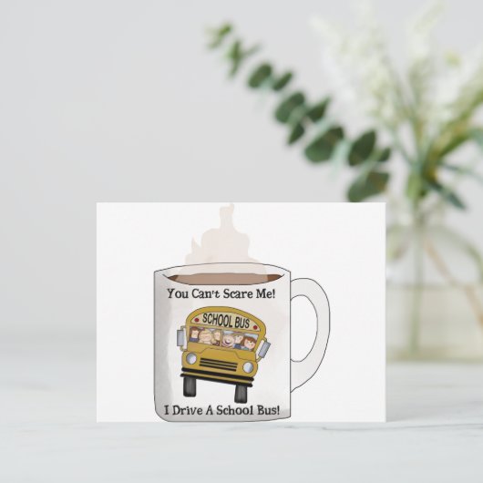 Schoolbuschauffeur Briefkaart (Staand voorkant)