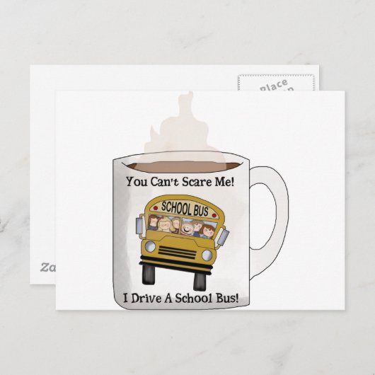 Schoolbuschauffeur Briefkaart (Voorkant / Achterkant)