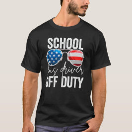 Schoolbuschauffeur Buiten Dienst Zonnebril Nederla T-shirt