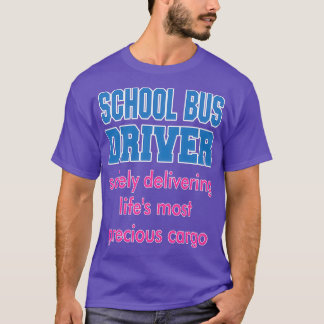 Schoolbuschauffeur die op een veilige manier Lifex T-shirt