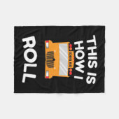 Schoolbuschauffeur Dit is hoe ik moet rollen Fleece Deken (Voorkant (Horizontaal))