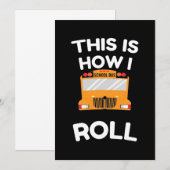 Schoolbuschauffeur Dit is hoe ik moet rollen Kaart (Voorkant / Achterkant)