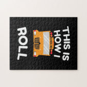 Schoolbuschauffeur Dit is hoe ik moet rollen Legpuzzel (Horizontaal)