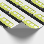 Schoolbuschauffeur Gele Confetti Leraar Cadeaupapier (Hoek)