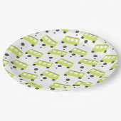 Schoolbuschauffeur Gele Confetti Leraar Papier P Papieren Bordje (Gekanteld)