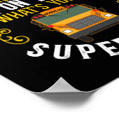 Schoolbuschauffeur I houdt toezicht op 40-60 Kinde Poster (Hoek)